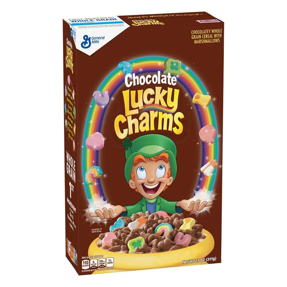 Сухой завтрак "Lucky Charms" шоколадный с маршмелоу 311гр 