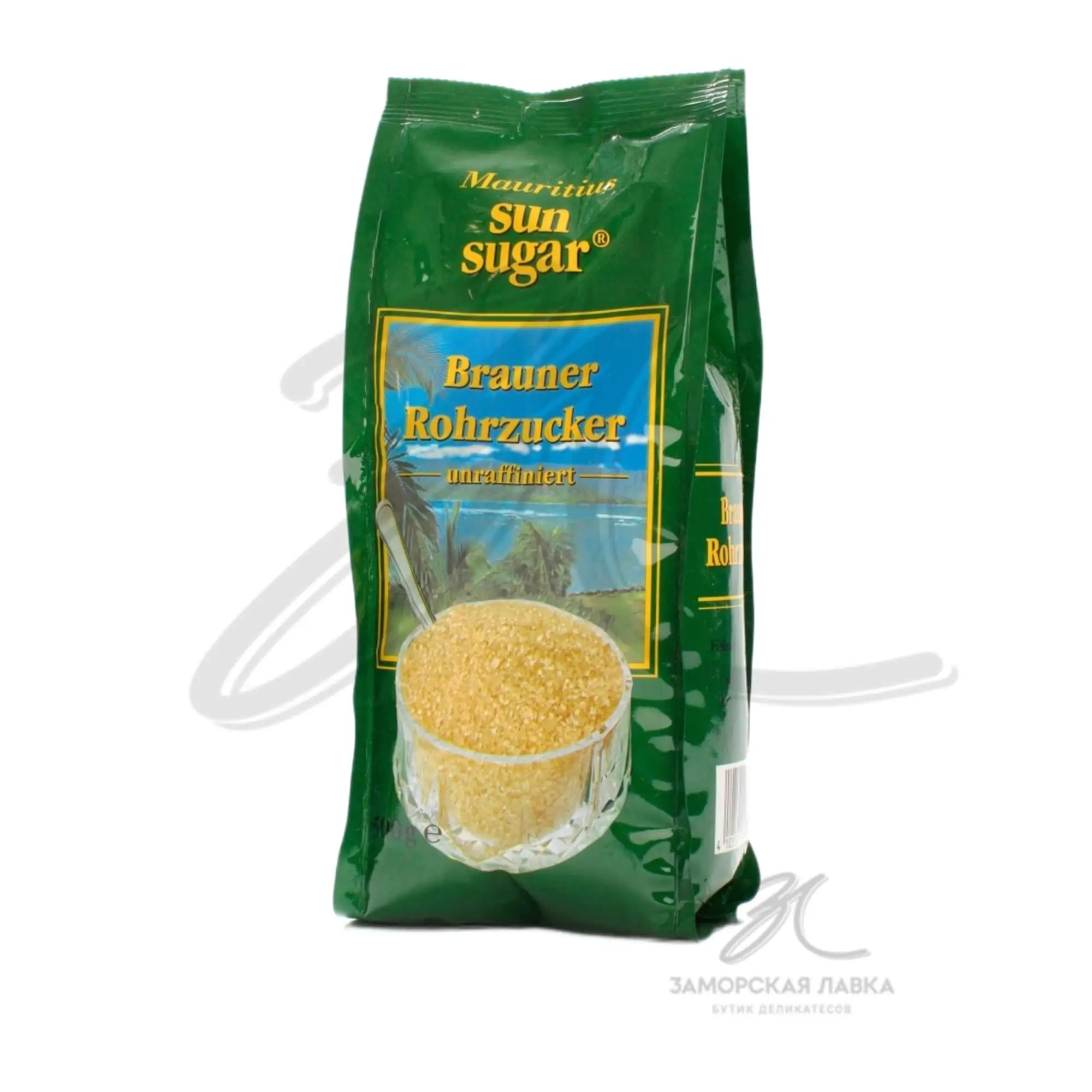 Сахар тростниковый "Sun sugar" коричневый песок 500гр Маврикий