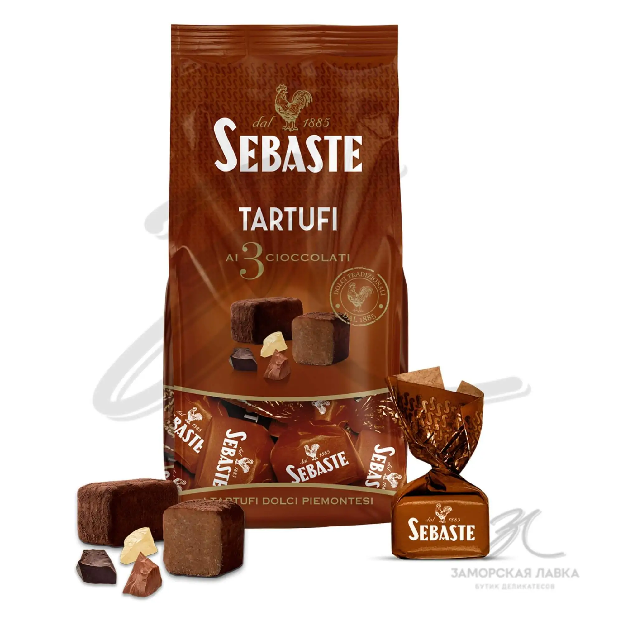 Конфеты "Sebaste" шоколадные трюфели ассорти с пастой из фундука 180 гр Италия 