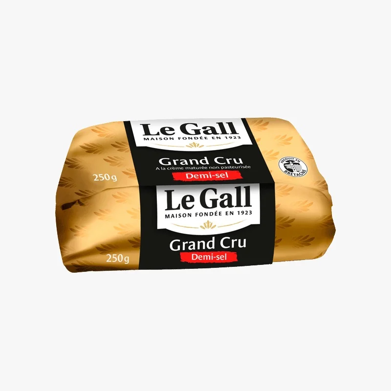 Масло "Le Gall Grand Cru" сливочное слабосоленое 82% 250гр