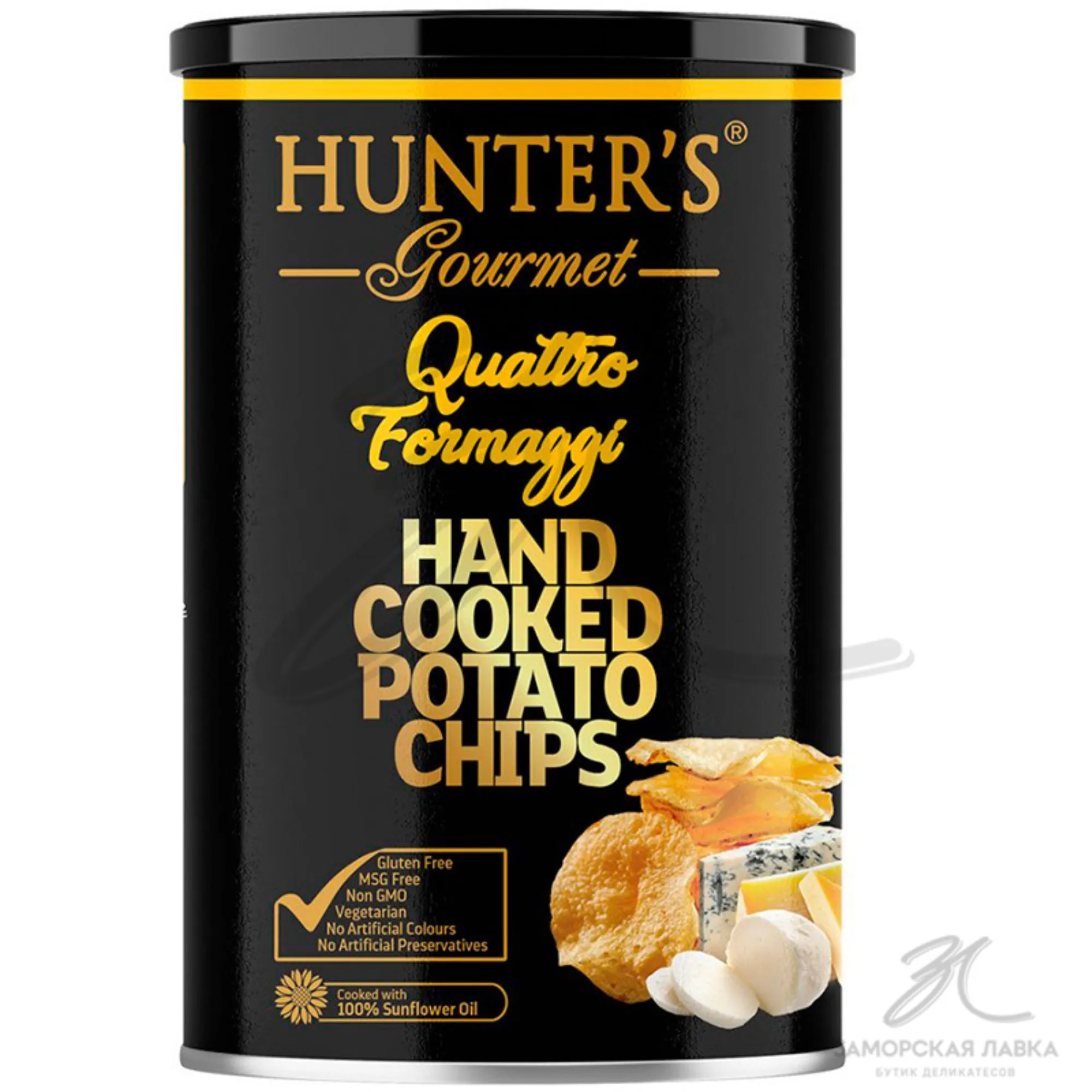 Чипсы "Hunter`s Gourmet" четыре сыра 150 гр ОАЭ