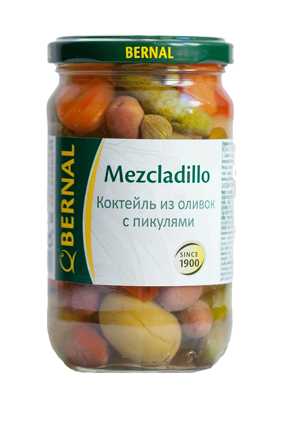 Оливки "Bernal" Mezcladillo коктейль 300гр Испания