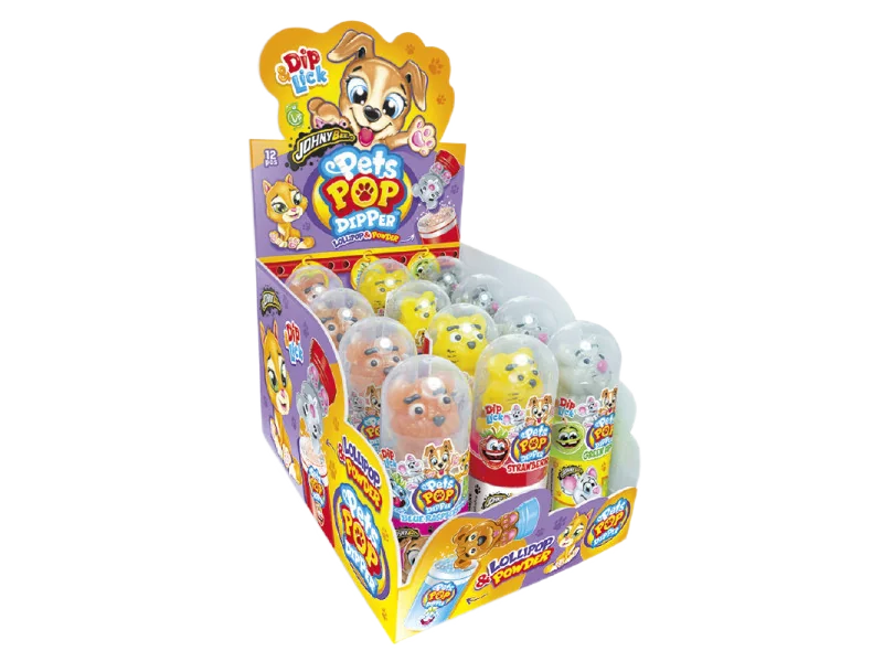 Леденец "Johny Bee" Pets Pop 40гр