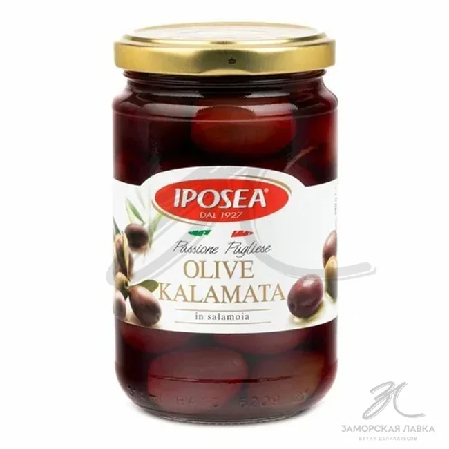 Оливки Каламата "Iposea" 290 гр ст/б Италия