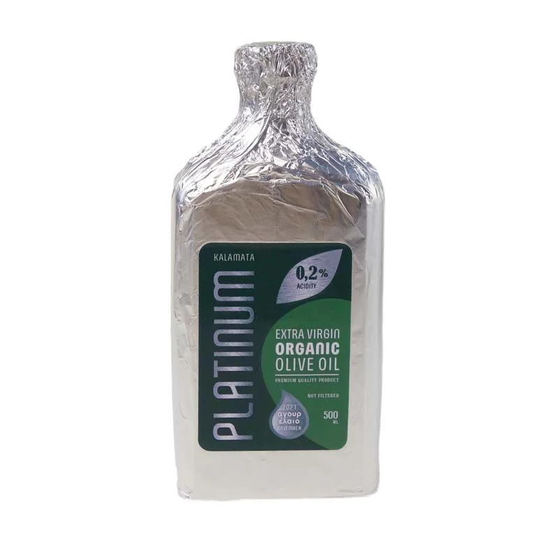 Масло оливковое "OLIVI Platinum" Premium Organic нефильтрованное 500 мл Греция