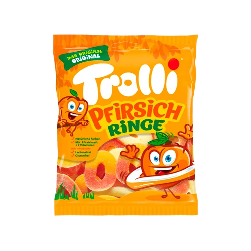 Мармелад "Trolli" Персиковые колечки 100гр Испания