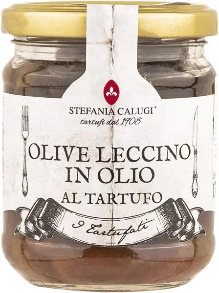 Оливки "Stefania Calugi" леччино в масле с трюфелем 170 гр Италия