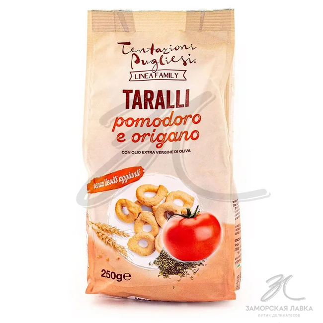 Таралли "Tentazioni Pugliesi" с томатами и орегано 250 гр 