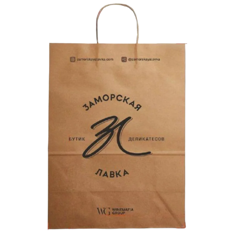 Пакет бумажный Заморская лавка 36х32х9 малый