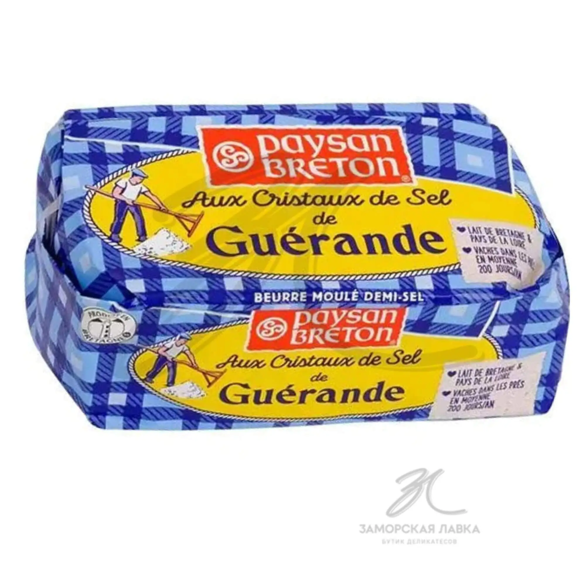 Масло "Paysan Breton" сливочное с герандской солью 80% 250гр