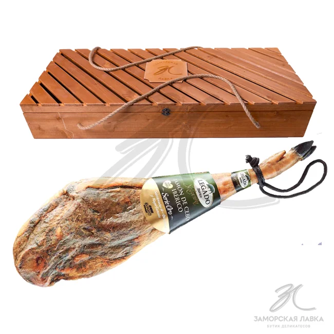 Подарочный набор Хамон 50% Иберико Себо 24 мес