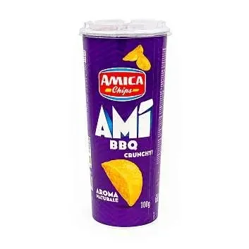 Чипсы "Amica" картофельные со вкусом барбекю туба 100гр Италия