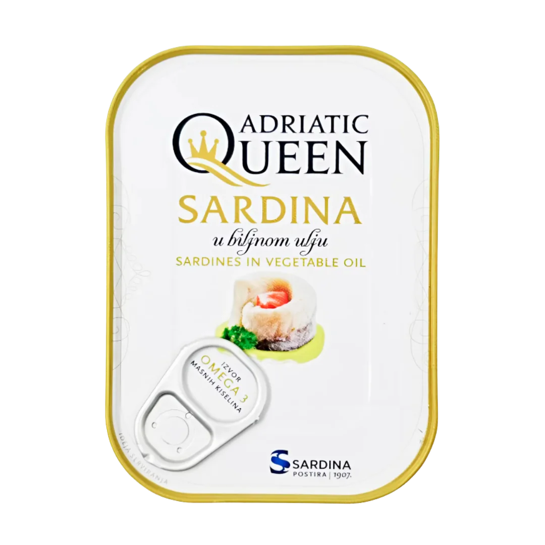 Сардины "Adriatic Queen" в масле 105 гр Хорватия