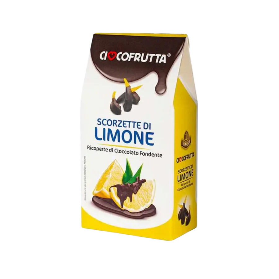 Цукаты "Cioccofrutta" лимонные в тем.шоколаде 150гр Италия
