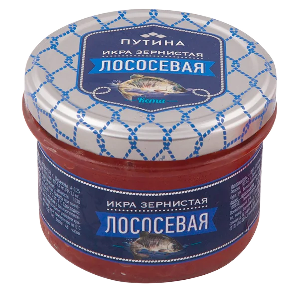 Икра лососевая "Путина" Кета ст/б 240гр 