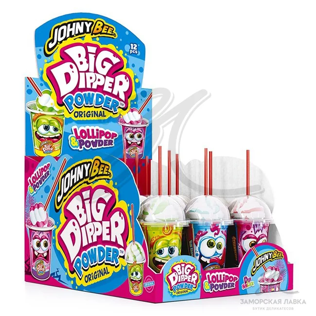 Леденец "Johny Bee" с пудрой Pop Star Dipper 35 гр 