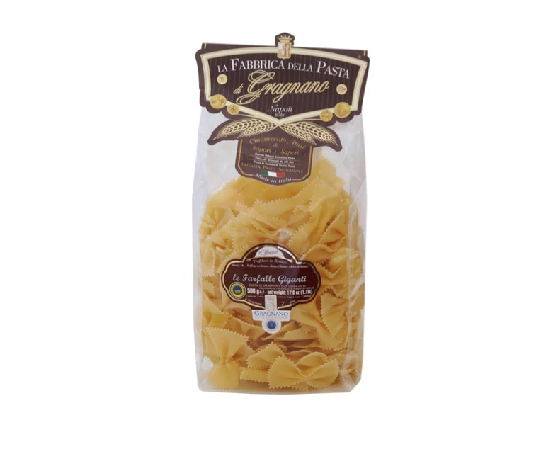 Мак.изделия"La fabrica della pasta di gragnano" бабочки 500гр Италия