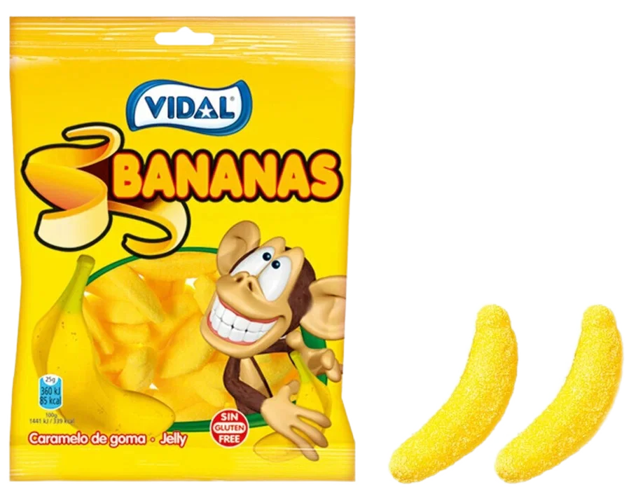 Мармелад "Vidal" Бананы 100гр Испания