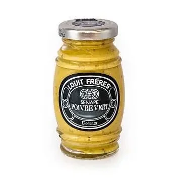 Горчица "Louit freres" с зеленым перцем нежная 130гр Италия