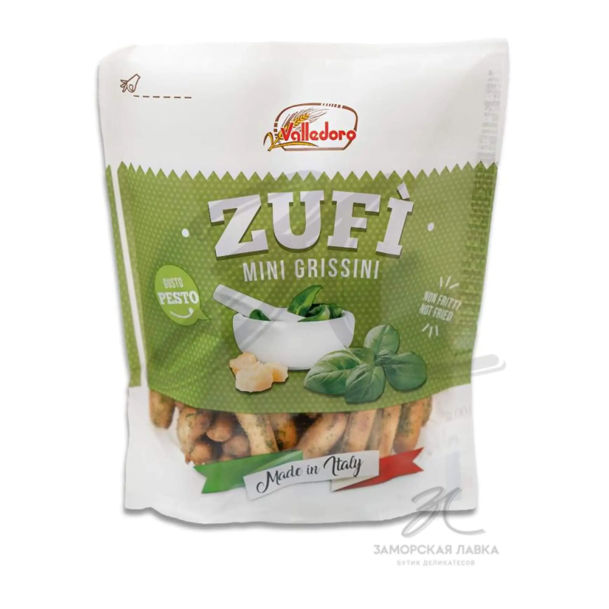 Гриссини "Zufi" мини со вкусом песто 100 гр 