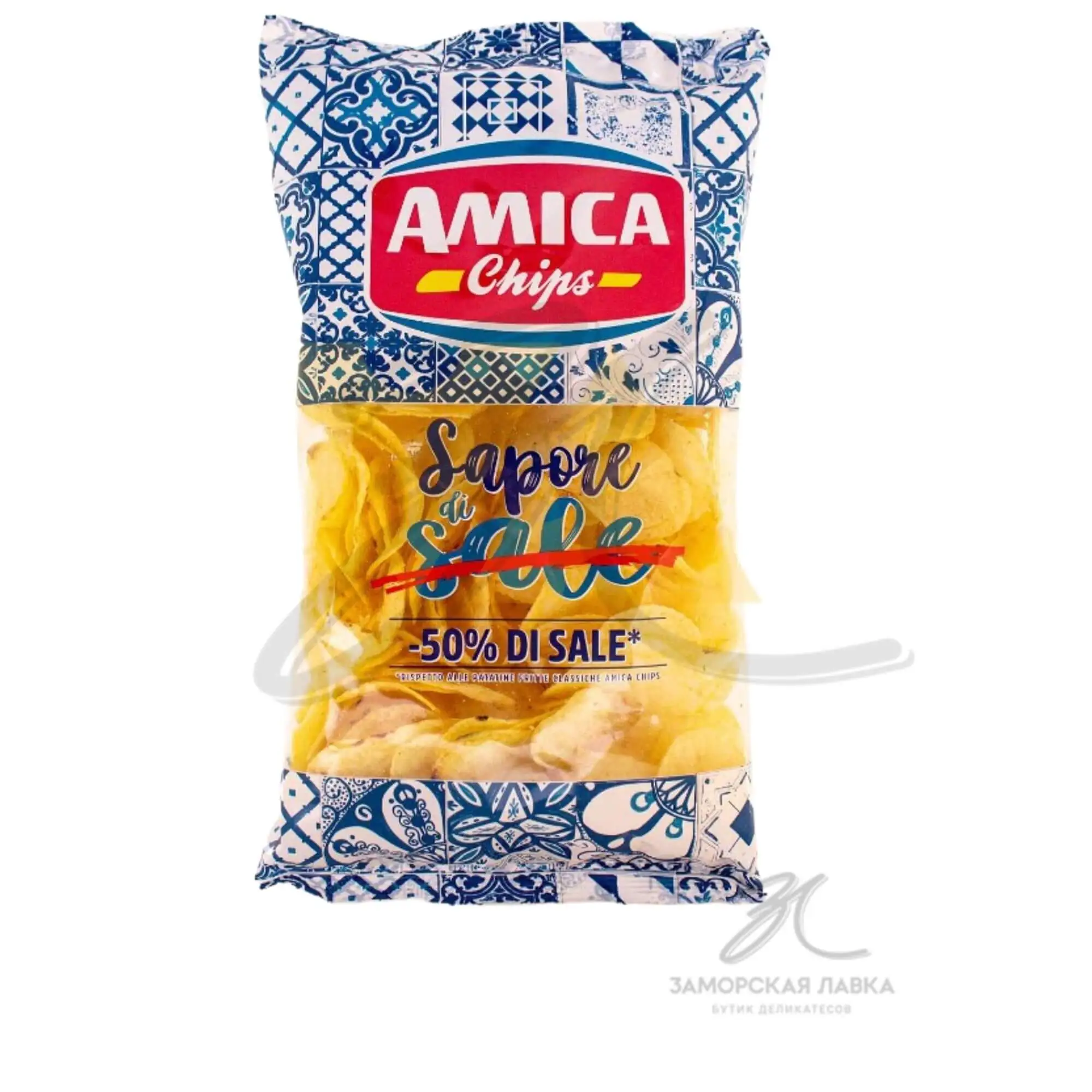 Чипсы "Amica" с пониженным содержанием соли 175 гр Италия