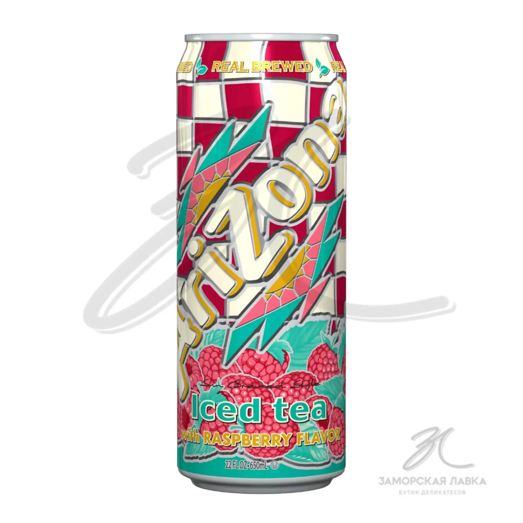 Холодный чай "Arizona" малина безалкогольный ж/б 650 мл