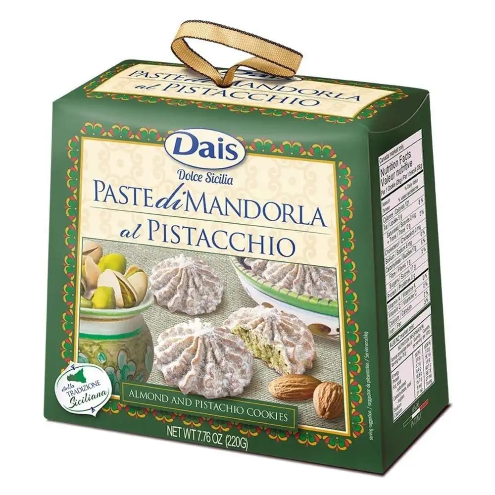 Печенье"Dolce Sicilia" миндальное с фисташкой 220гр Италия