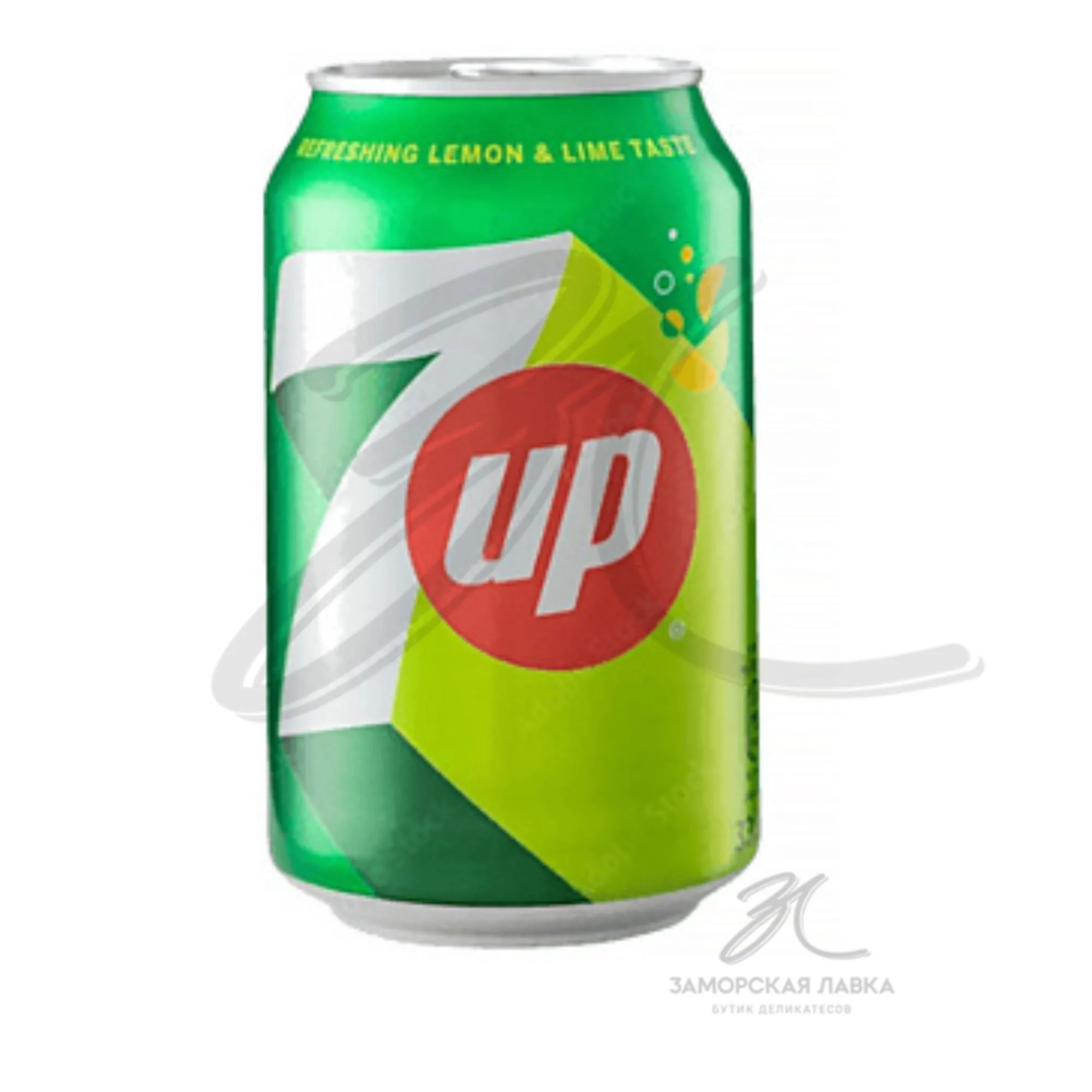 Напиток "7Up" лимон и лайм безалкогольный газ ж/б 330 мл 