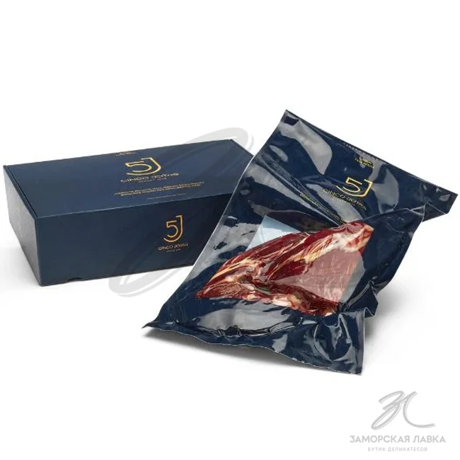 Подарочный набор хамон "5J Cinco Jotas" 100% Иберико Бейота без кости с/в 36мес 2,5-3 кг