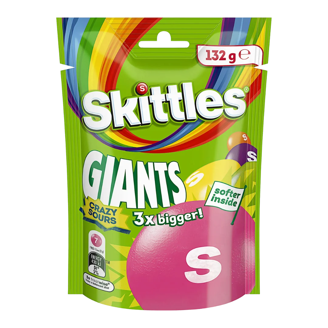 Драже "Skittles" Giants кислые 132гр 