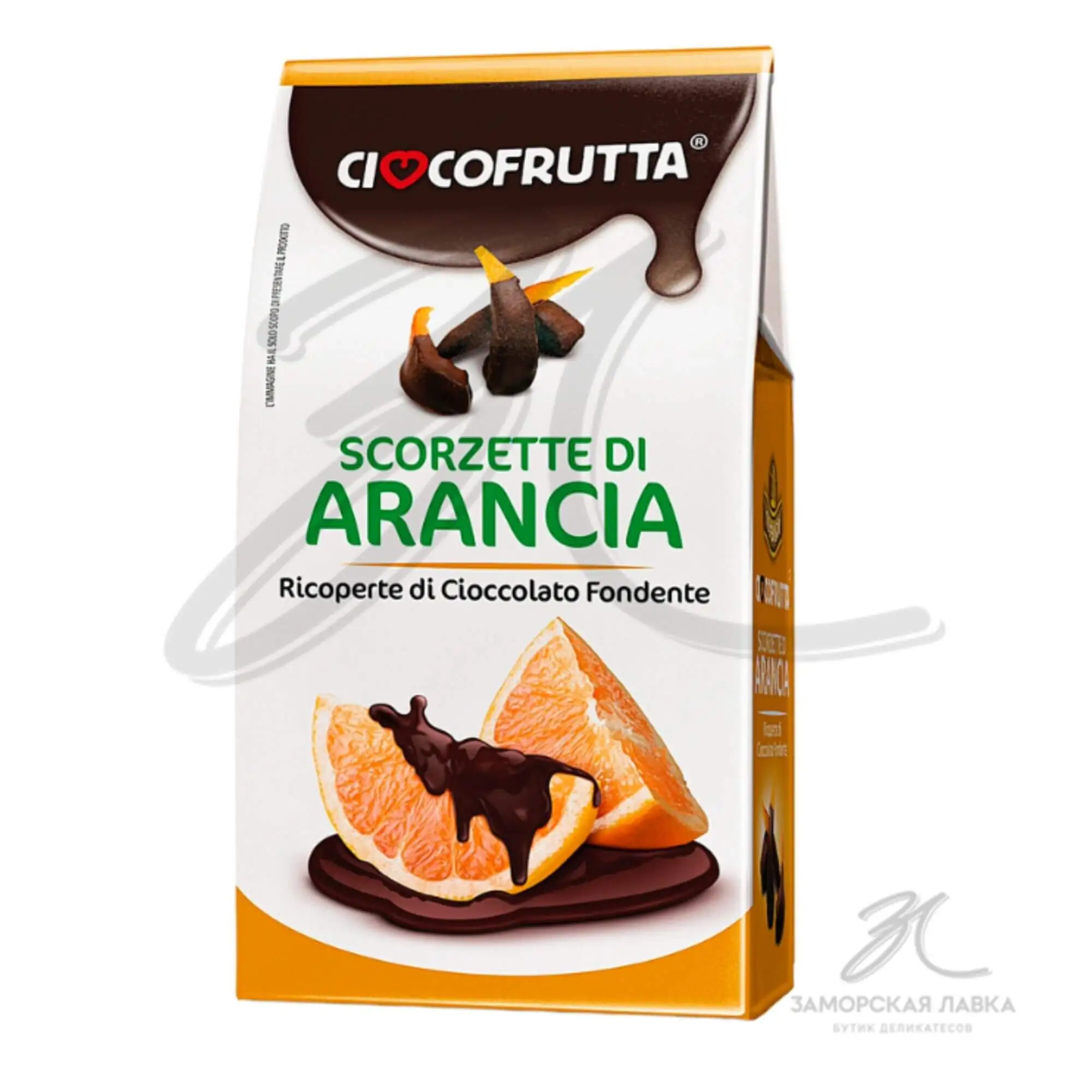 Цукаты "Cioccofrutta" апельсиновые в темном шоколаде 150 гр Италия