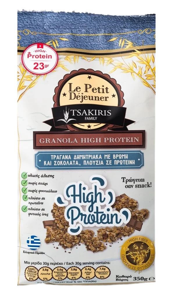 Гранола"Le Petit Dejeuner Tsakiris Family"хруст.с арахисом 350гр Греция