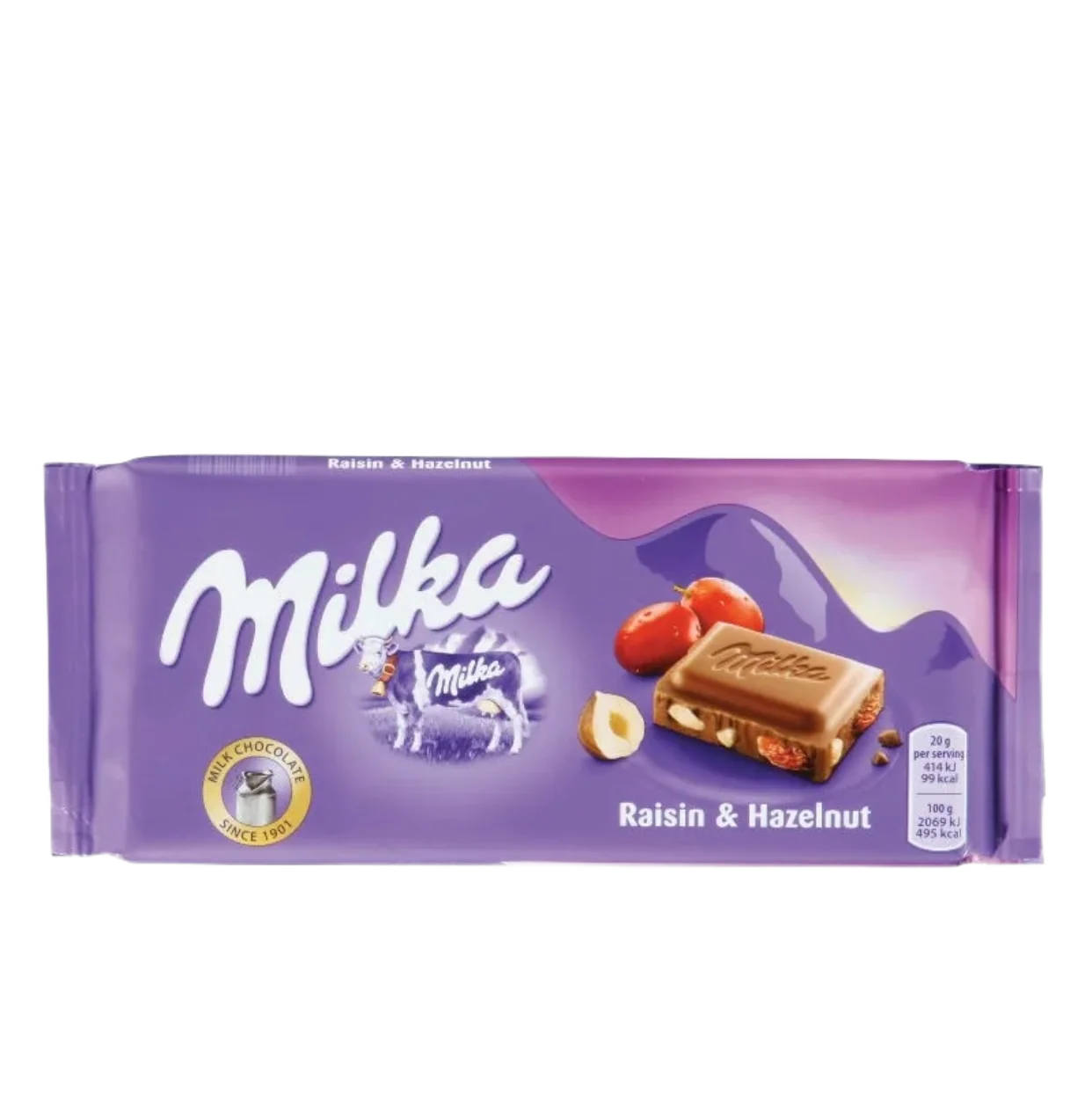 Шоколад "Milka" Raisin & Hazelnut 100гр 