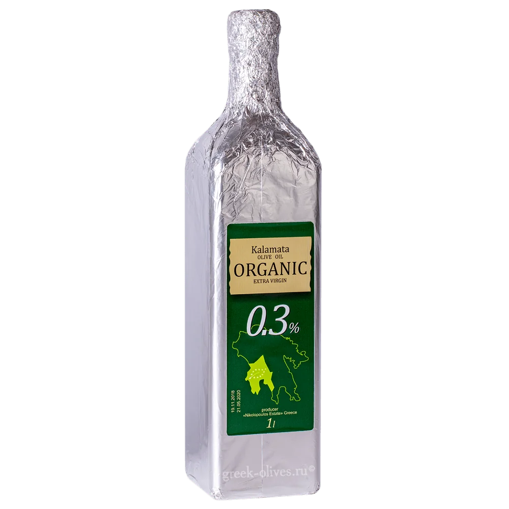 Масло оливковое "OLIVI" Kalamata Organic кислотность 0.3% 500 мл Греция