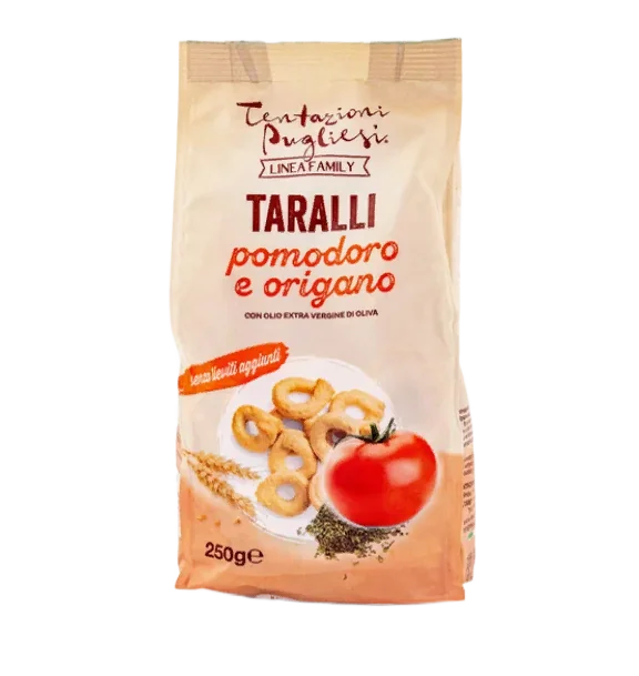 Таралли "Tentazioni Pugliesi" с томатами и орегано 250гр Италия