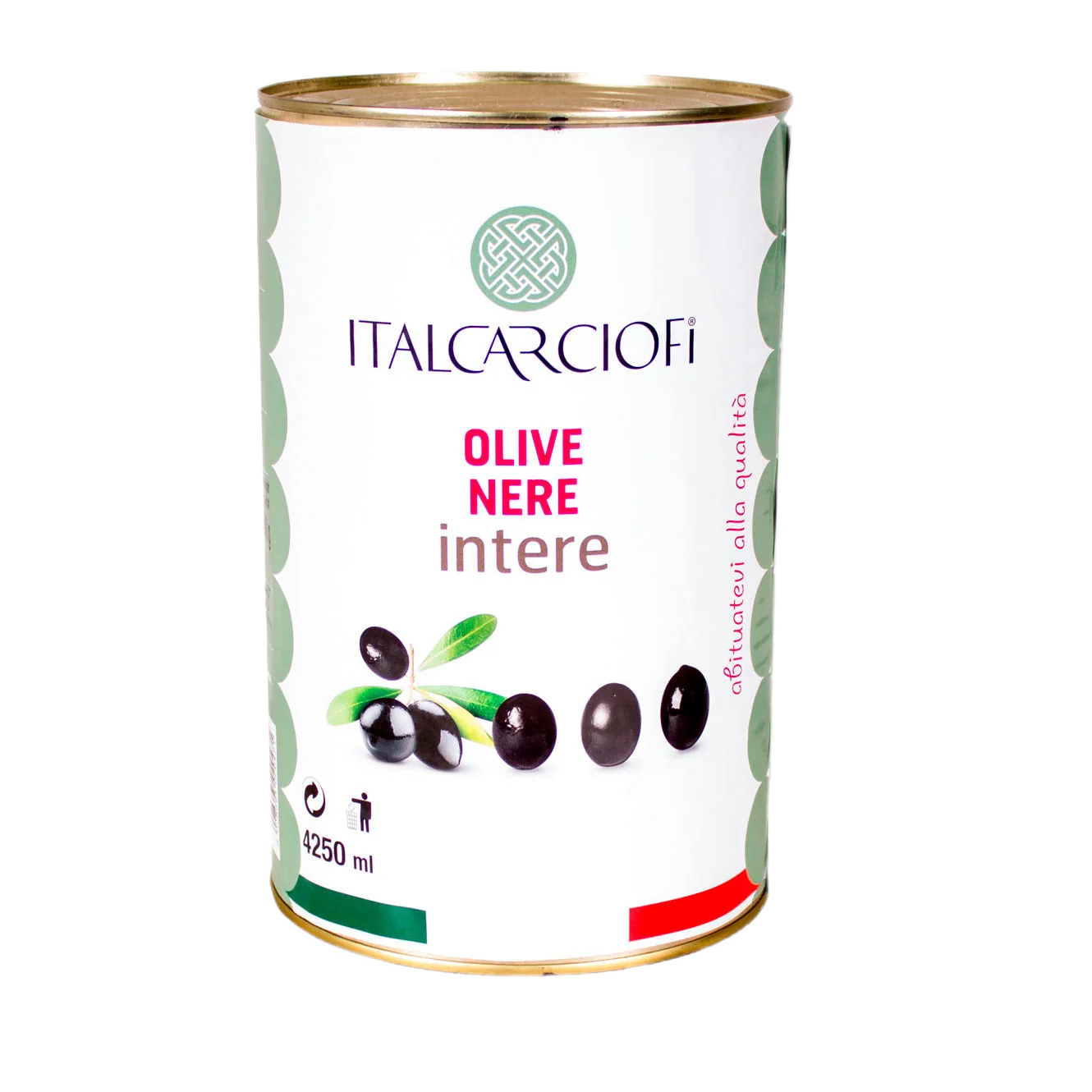 Маслины "Italcarciofi" б/косточки ж/б 345 гр Италия