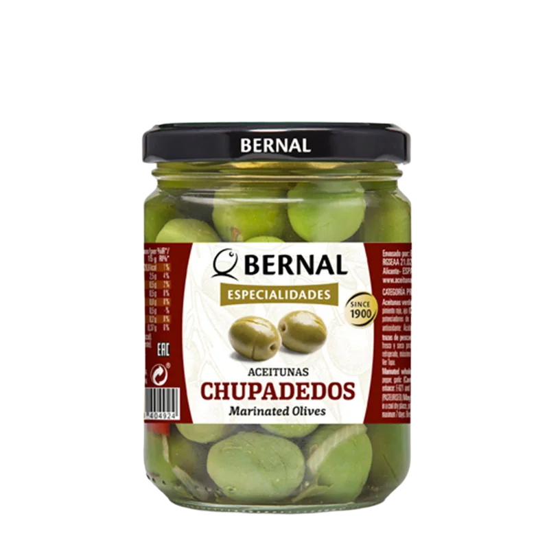 Оливки "Bernal" Чупадедос с/к 436 гр Испания