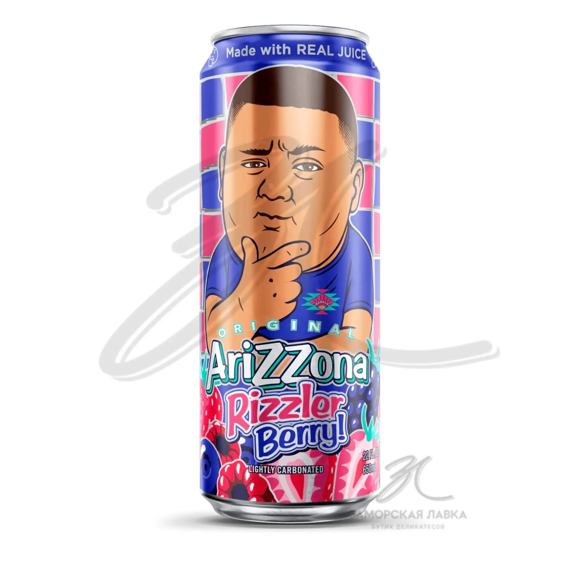 Напиток "Arizona" ягодный микс безалкогольный газ ж/б 650 мл 