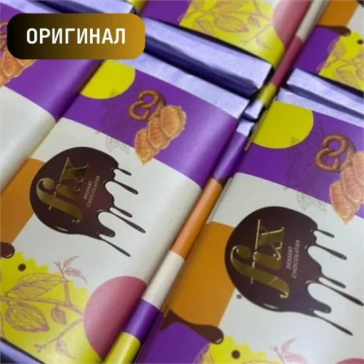 Дубайский шоколад "Fix" хрустящий кнафе и крендель с соленой карамелью 200гр