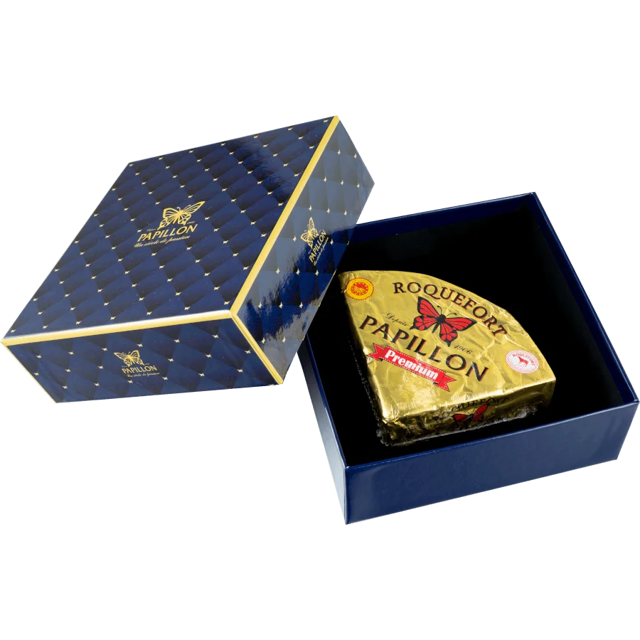 Сыр "Рокфор Папийон" в подарочной упаковке 300гр