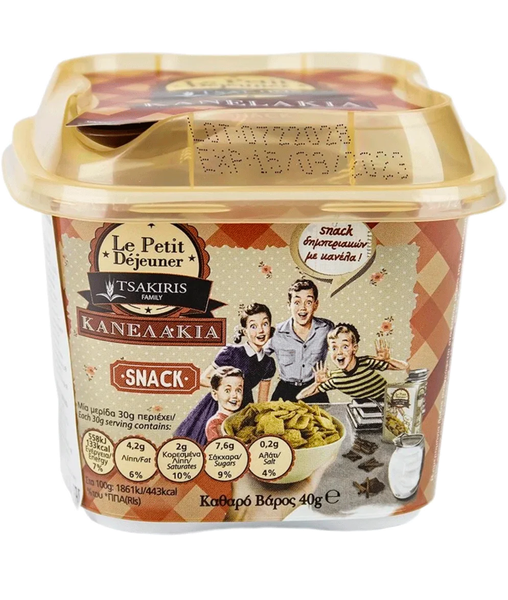 Хлопья "Le Petit Dejeuner Tsakiris Family"с корицей 40 гр Греция