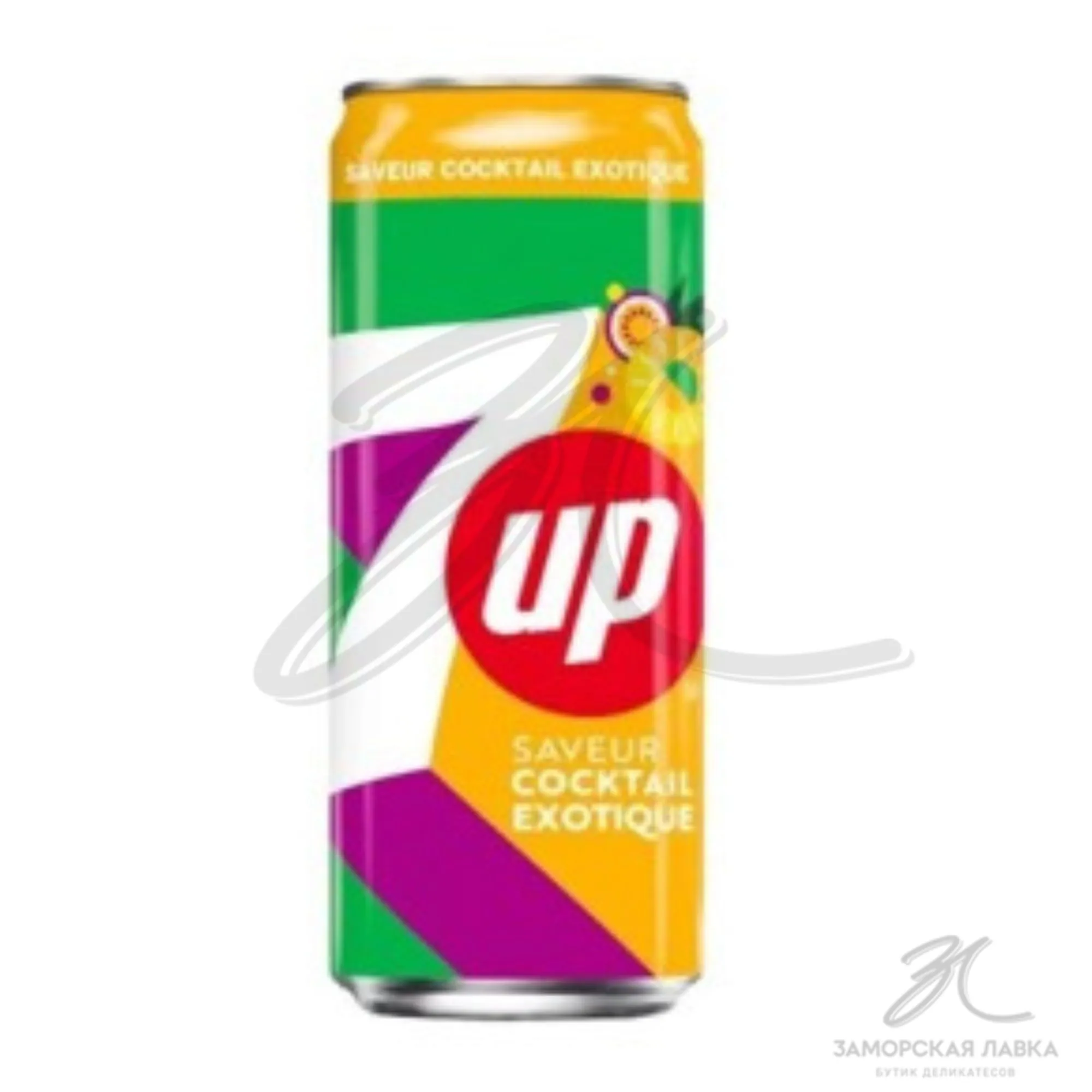 Напиток "7Up" Coctail Exotique безалкогольный газ ж/б 330 мл 