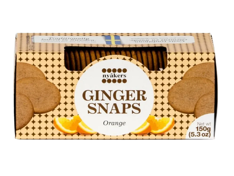 Печенье "Nyakers" имбирное со вкусом апельсина 150 гр 