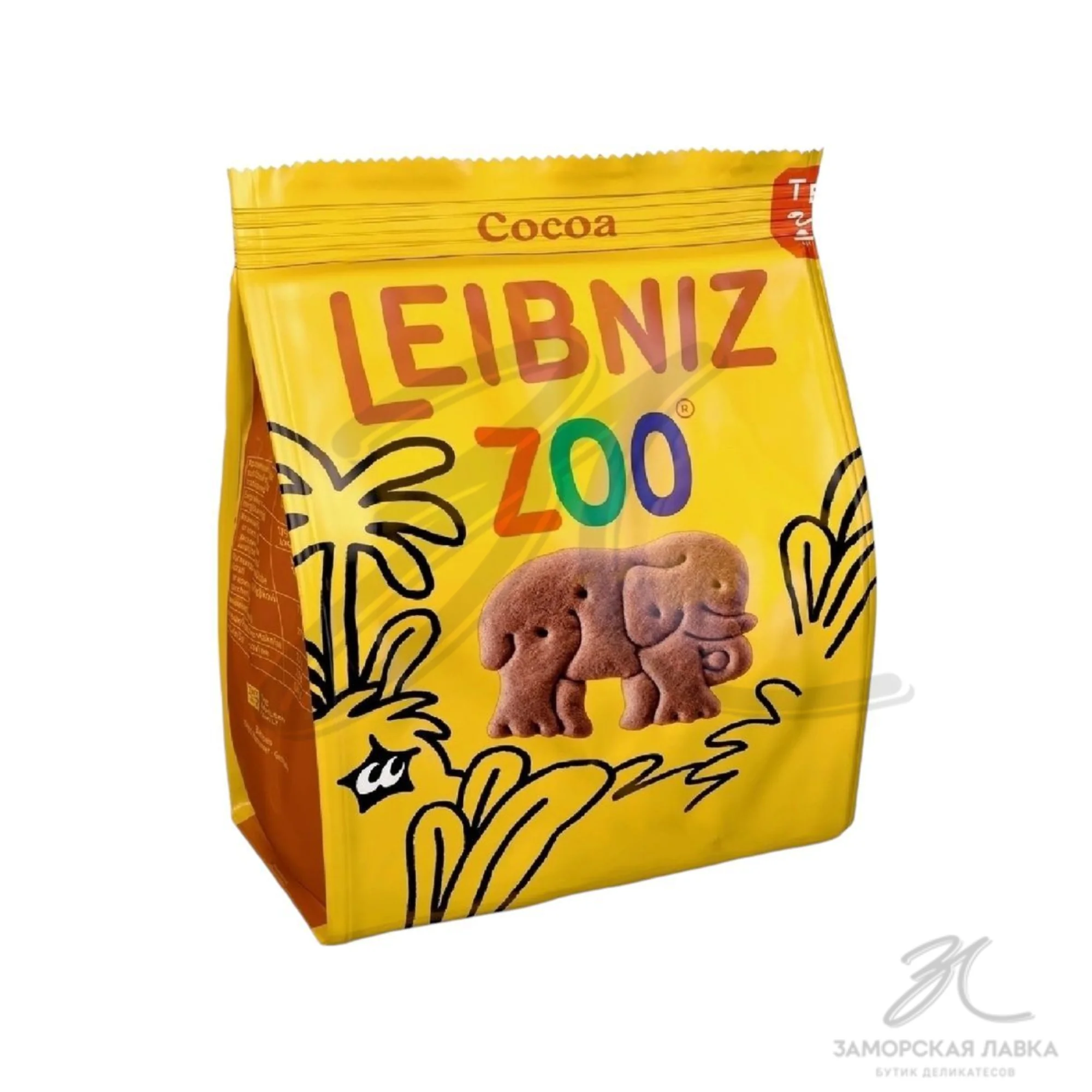 Печенье "Leibniz" Zoo шоколадные 100гр
