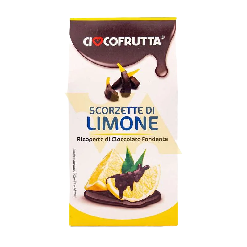 Цукаты "Cioccofrutta" лимонные в тем.шоколаде 100гр Италия
