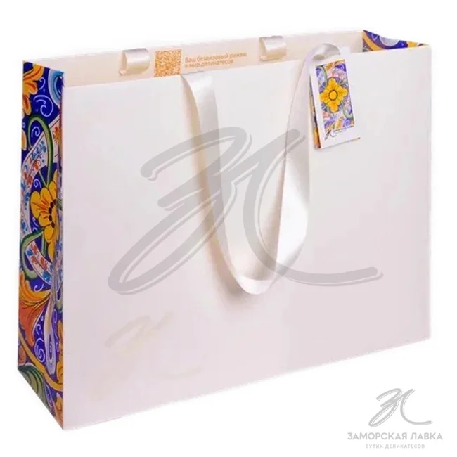 Пакет подарочный Заморская лавка 40х30х12 белый