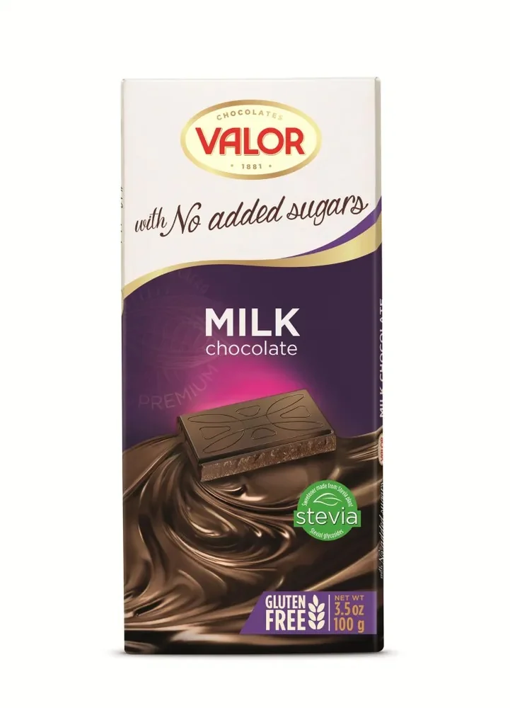 Шоколад "Valor" молочный без сахара 100гр Испания