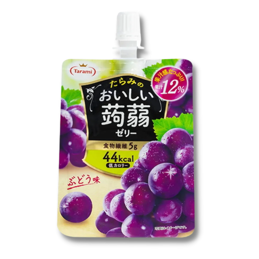 Желе питьевое "Tarami" из конняку со вкусом винограда "Маскат"  150г Япония