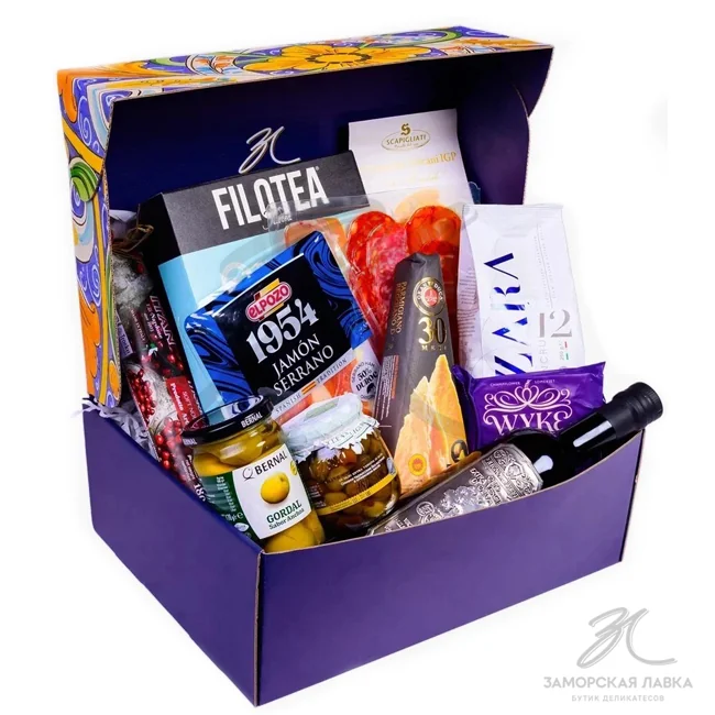 Набор "Коробка подарочная" синяя №2