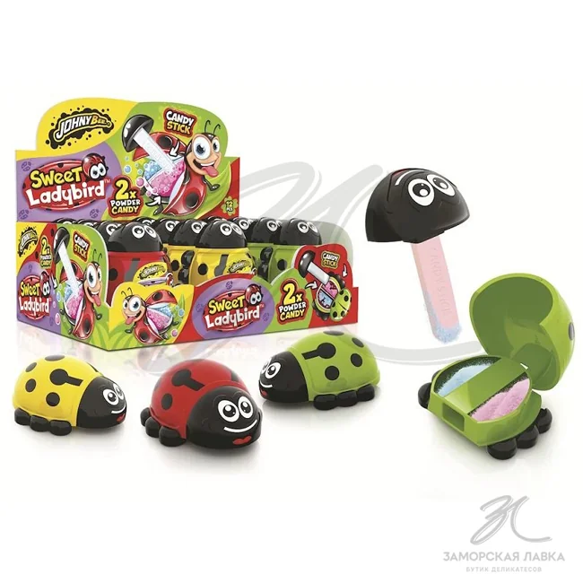 Леденец "Johny Bee" с пудрой Sweet Ladybird 10 гр 